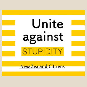 Unite Against Stupidity - Womens Maple Organic Tee Design